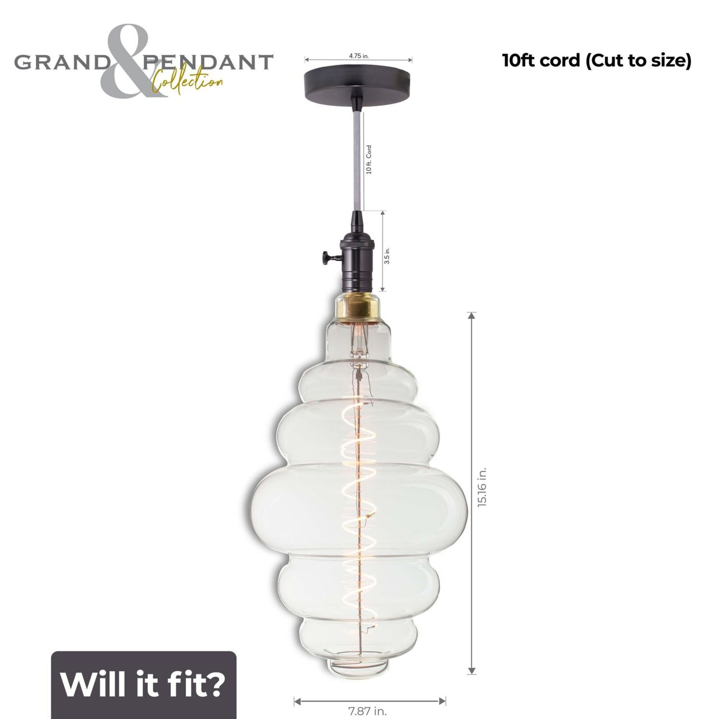 Pendants with LED Bulbs 810118