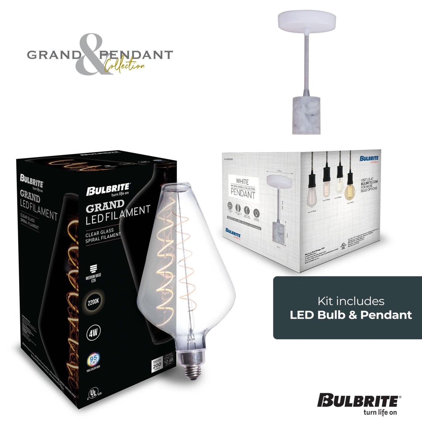 Pendants with LED Bulbs 810175