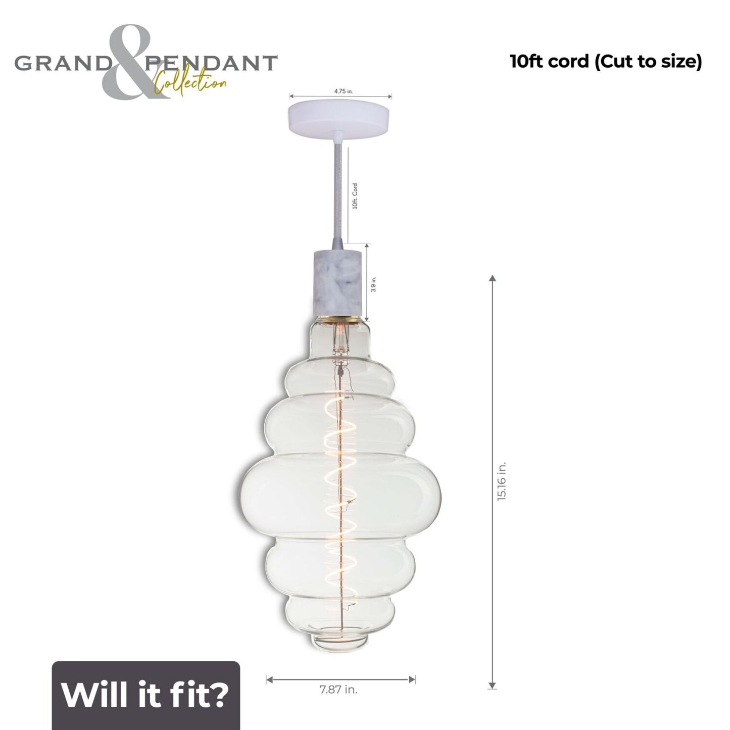 Pendants with LED Bulbs 810176