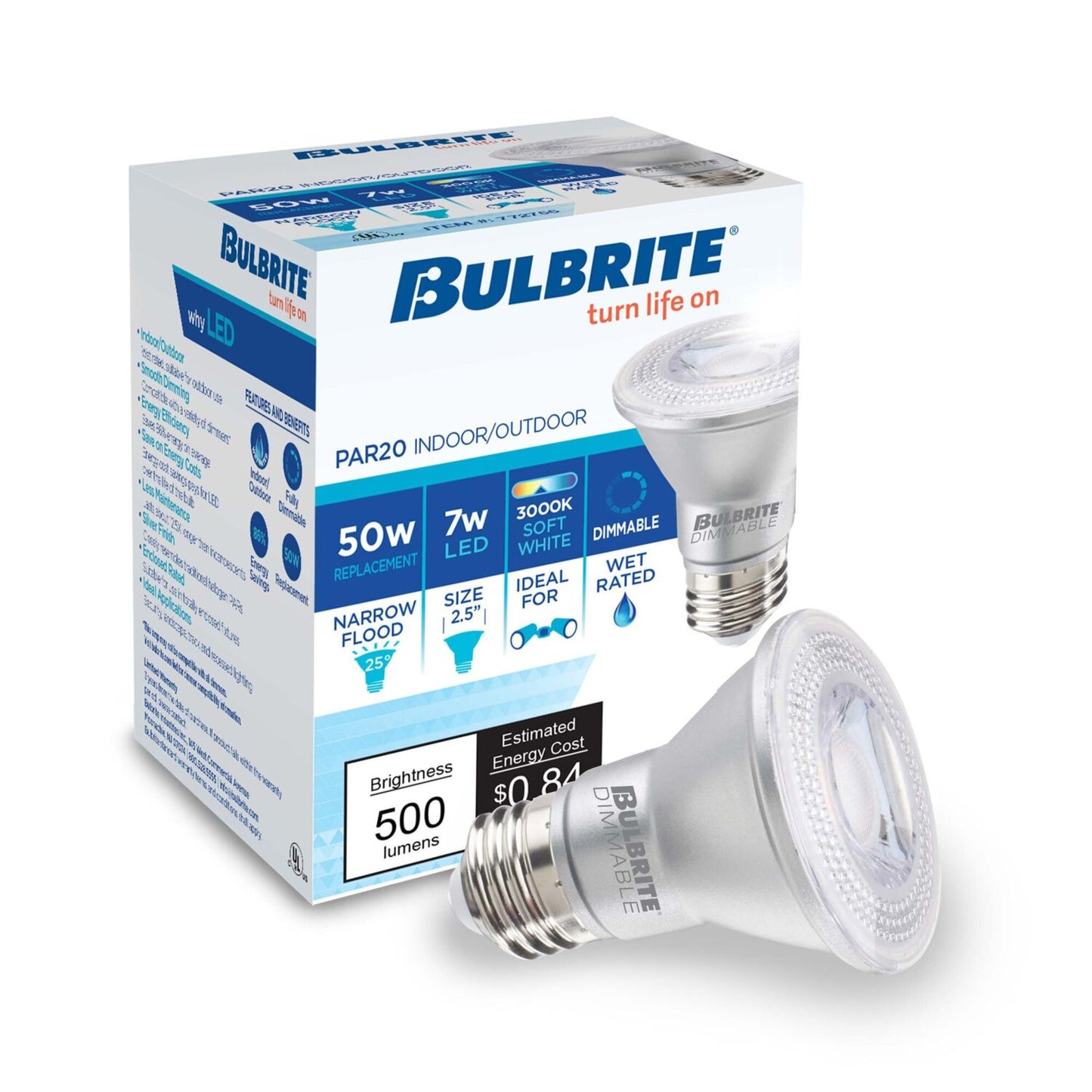 PARs Dimmable & Wet Rated 772755
