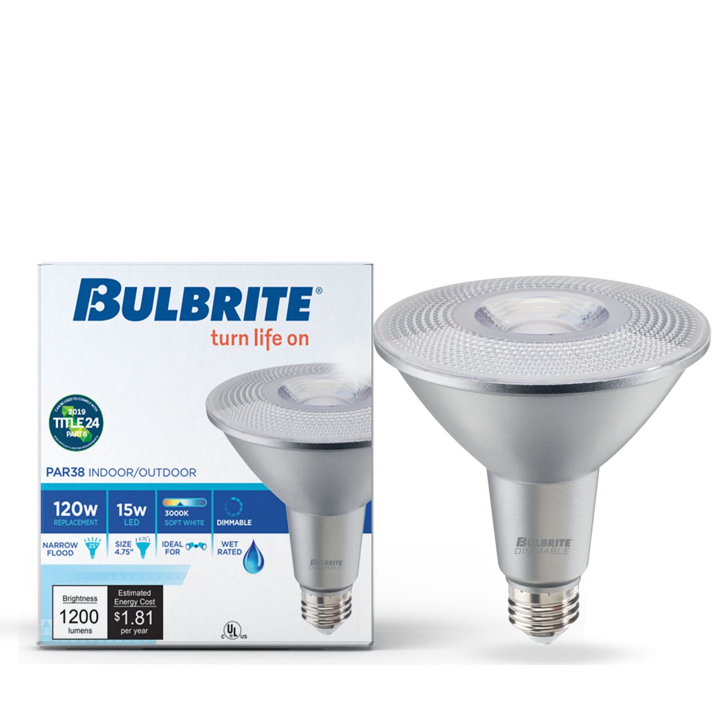 PARs Dimmable & Wet Rated Supports Title 24 Part 6 JA8 772302