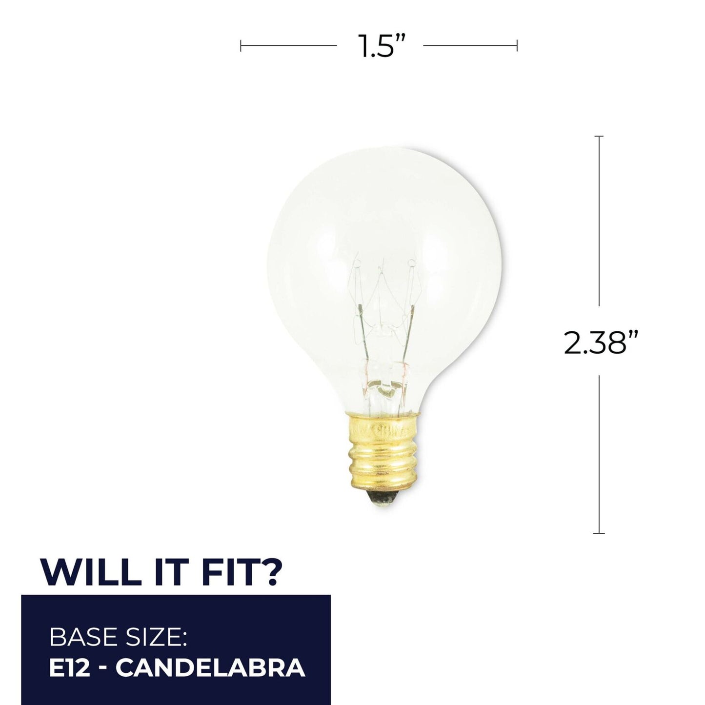 Globe - Candelabra Base 301010