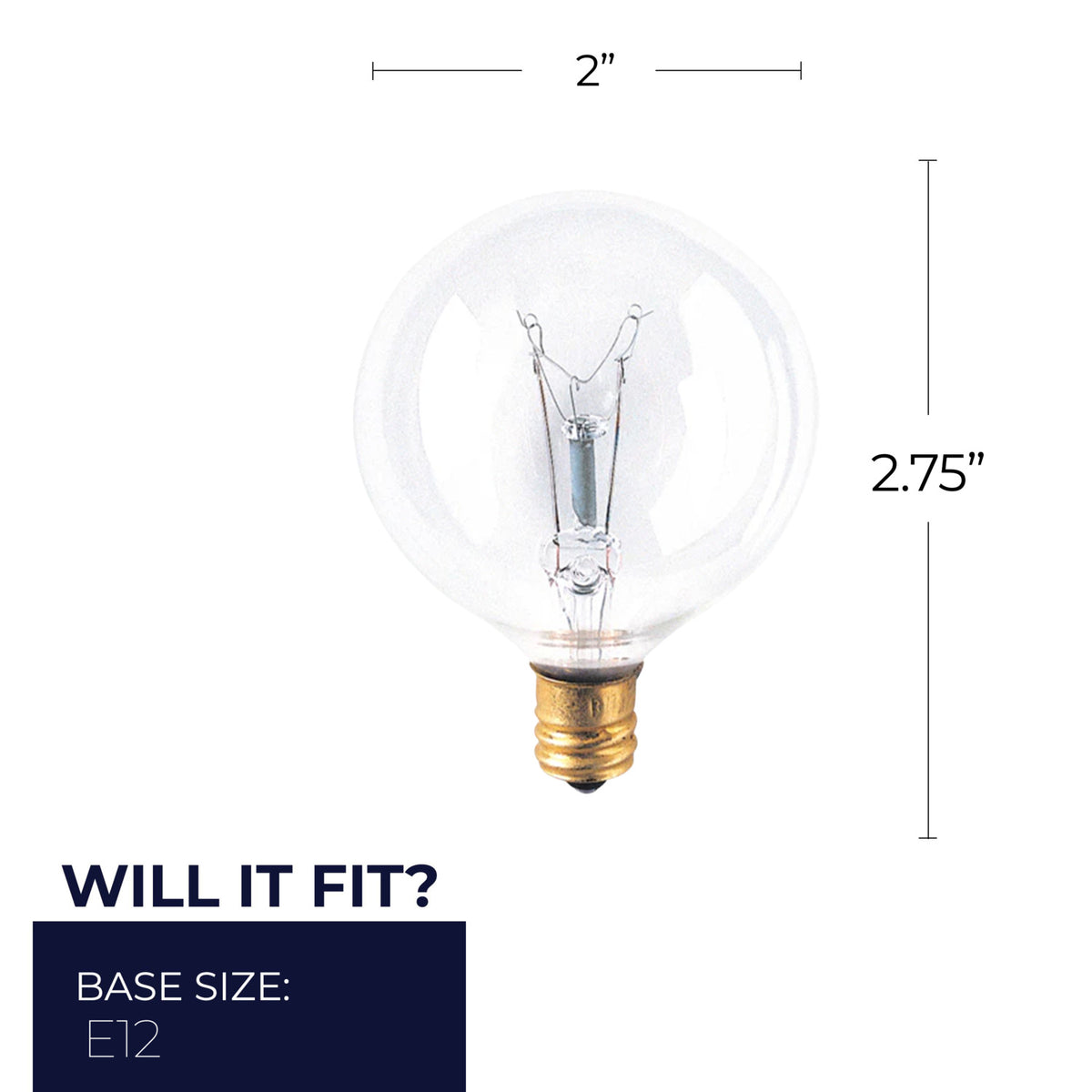 Globe - Candelabra Base 391115