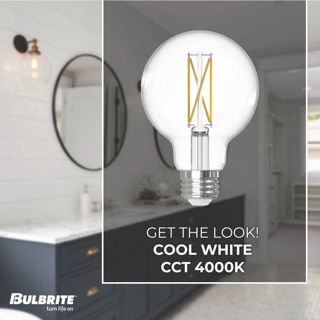 7W LED G25 4000K FILAMENT E26 DIM – Bulbrite